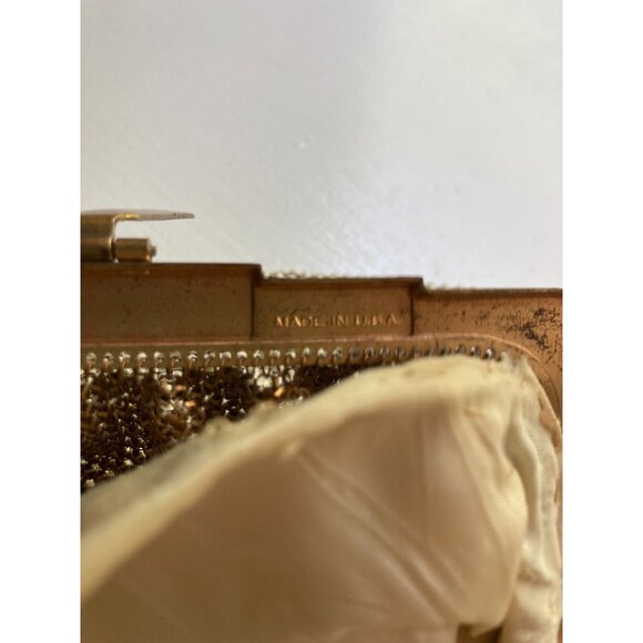 Vintage Whiting & Davis Gold Mesh Evening Bag With Chain Handle- READ - Picture 14 of 14